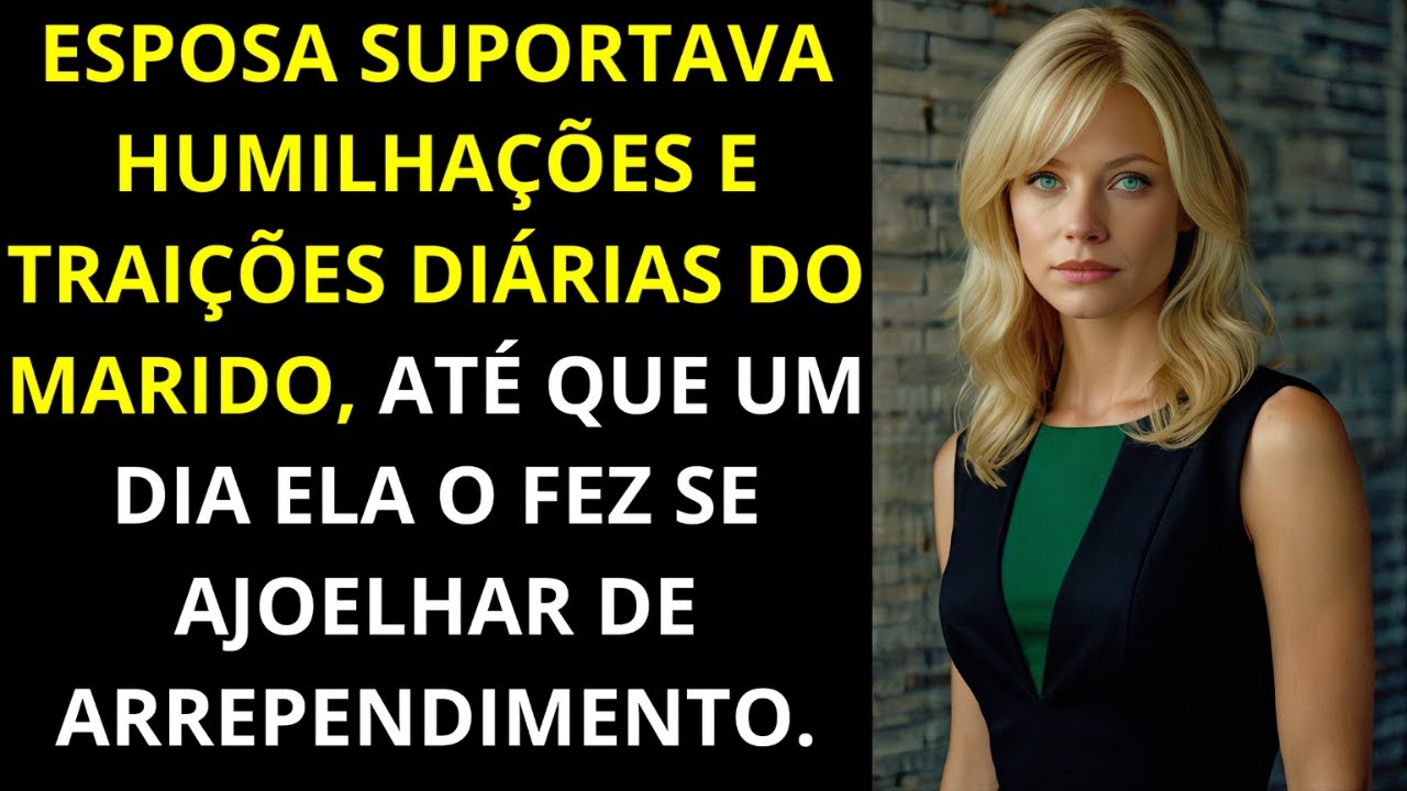 Ela suportava humilhações e traições do marido, até que um dia ela o fez se ajoelhar arrependido