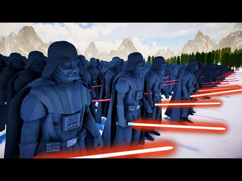 3 MILLION HOTH REBEL TROOPERS vs 30,000 DARTH VADER | UEBS 2
