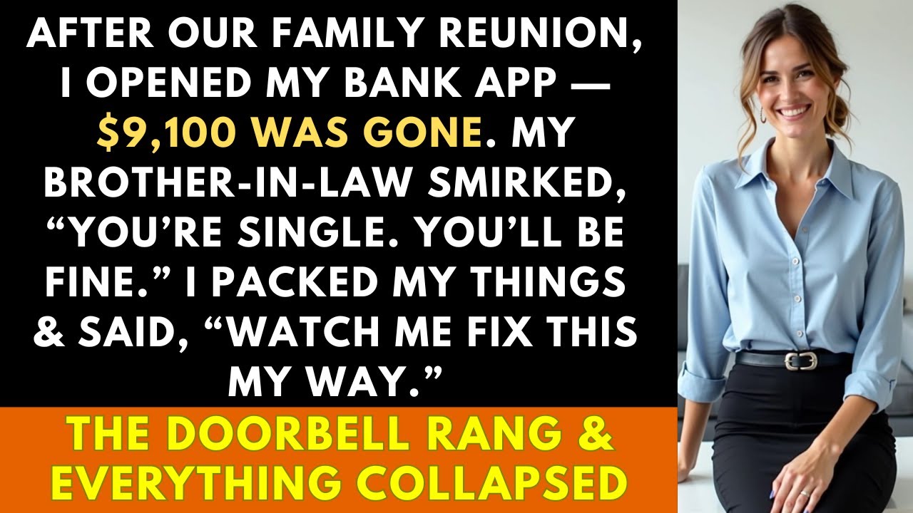 I Found My Money Gone After The Family Reunion — My Brother-In-Law Laughed… Until The Door Opened.