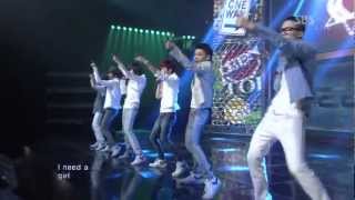 120108 SBS inkigayo Teen Top -Girl Friend+TeenTop+Crazy(Comeback Stage)