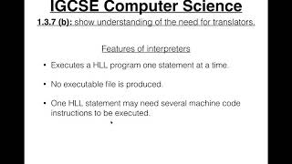 Download the video "61 IGCSE Computer Science Tutorial  1 3 7 b – Translators"