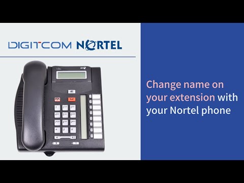 Change name on your extension with your Nortel phone