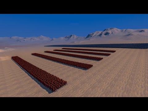 5 LINES OF SPARTANS vs 30000 HEAVY KNIGHTS   Ultimate Epic Battle Simulator UEBS