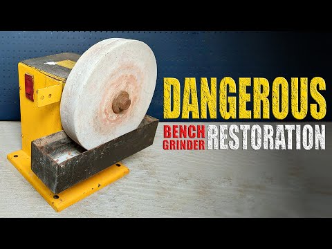 Old German Bench Grinder Restoration