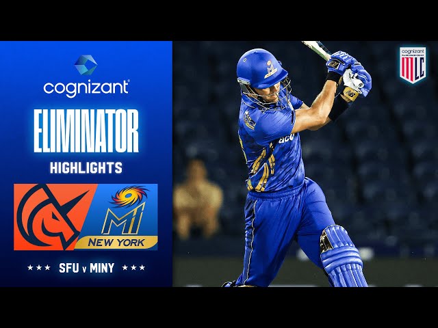 Cognizant Major League Cricket Eliminator Highlights | San Francisco Unicorns vs MI New York