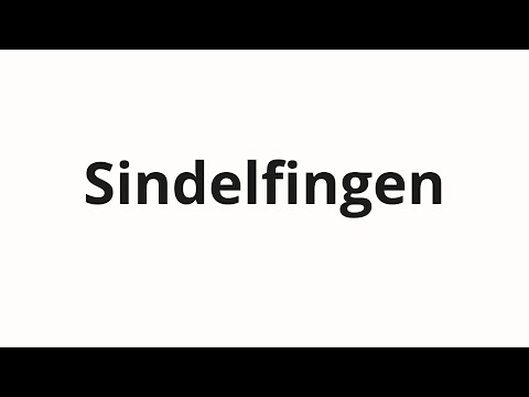 How to pronounce Sindelfingen