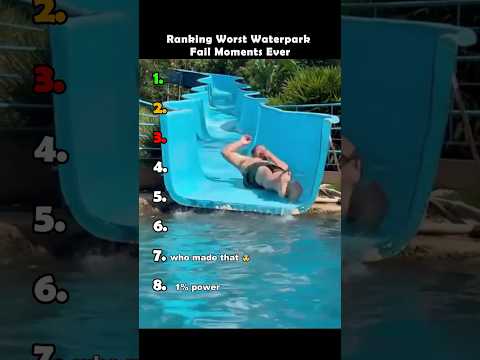 Ranking Funniest Waterslide Fails