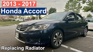 DIY 2013 2014 2015 2016 2017 Honda Accord Replacing Radiator