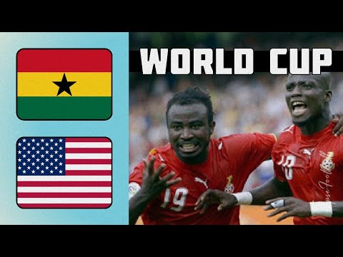 Ghana 2 - 1 USA | World Cup 2006 | Highlights
