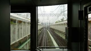 阪神快速急行　前面展望　武庫川→甲子園　（近鉄車）