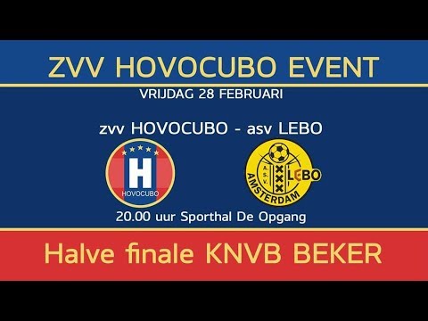 2020-02-28 Zaalvoetbal, Halve Finale Beker, Hovocubo-ASV/Lebo, samenvatting Hovocubo TV