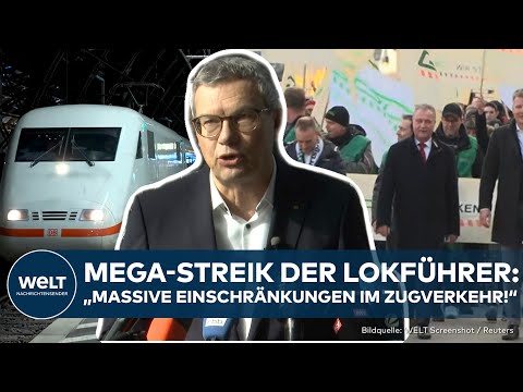 GDL STREIK: Lokführer legen Zugverkehr lahm. Auf diese Einschränkungen müssen Fahrgäste achten!