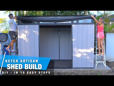 Keter Artisan Shed Build | DIY Start to Finish in 10 EASY STEPS