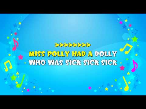 Miss Polly Had a Dolly | Sing A Long | Nursery Rhyme | KiddieOK