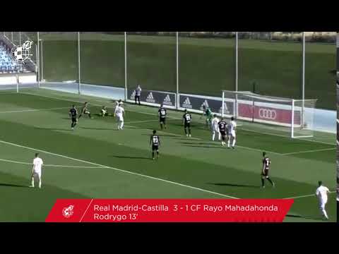 Rodrygo, del Real Madrid Castilla, logra el mejor gol de la 6ª jornada en el Grupo I de 2ªB