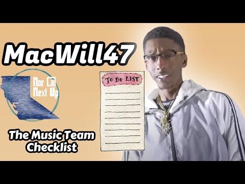 Macwill47's Checklist for a SUCCESSFUL independent music team!