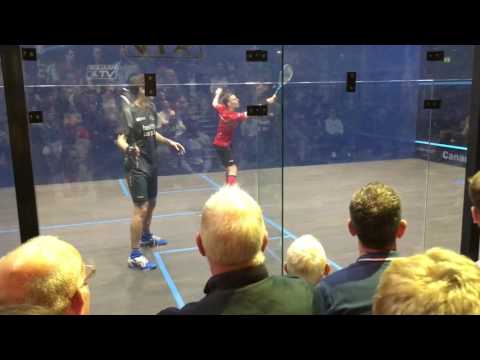 Squash - 2017 Canary Wharf QF's - Matthew vs Pilley