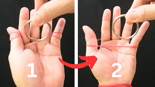 BEST Magic. Tutorial Ring and RubberBand Magic Trick. Everyone can do it at home.