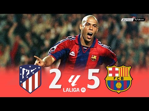 Atlético de Madrid 2 x 5 Barcelona ● La Liga 96/97 Extended Goals & Highlights HD