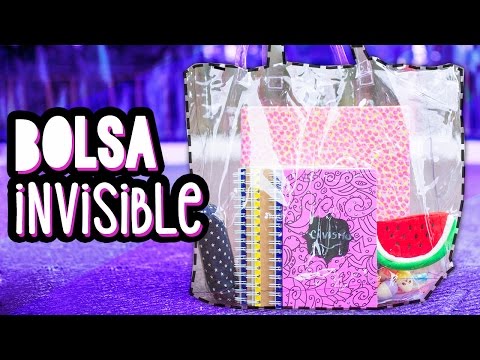 Como hacer una BOLSA INVISIBLE - Regreso a Clases ✄ Craftingeek