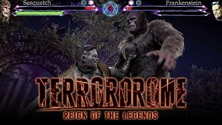 Terrordrome 2 - FIRST LOOK GAMEPLAY w/ Frankenstein VS Sasquatch! (Horror Fighting Game)