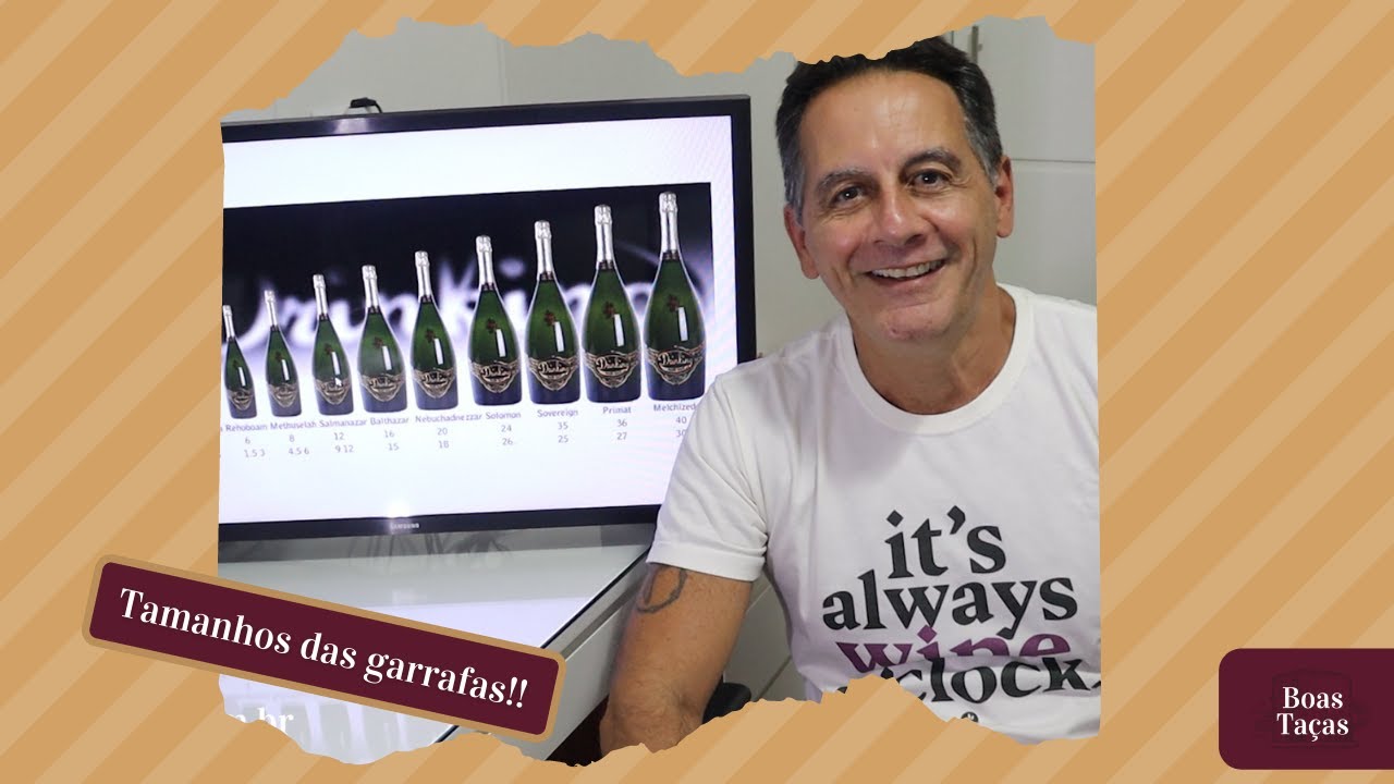 Tamanho de garrafas de vinho - Papo em torno das taças