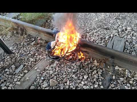 Albanian Railway Recycling: Ethical Copper Cable Burning for Resource Recovery