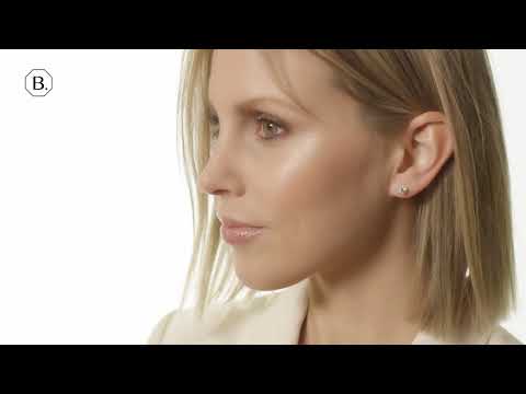 BAUNAT - 2.00 carat classic diamond earrings in white gold with four prongs