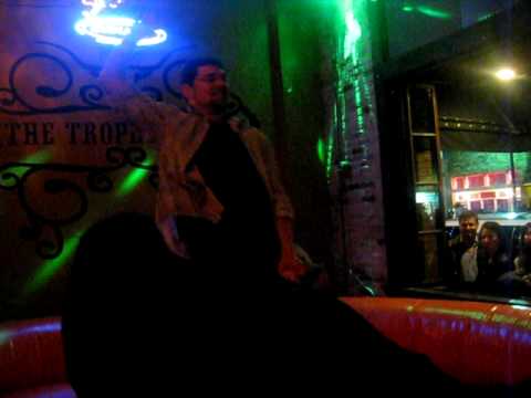 Fred Boyle riding a bull