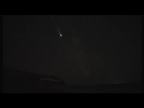 Perseid meteor shower 2024 . Highlights - very unique view of the dark sky and meteor.