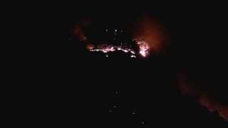 Pilot Mountain Big Pinnacle Burning