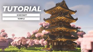 Minecraft : How to Build a Japanese Temple (Tutorial)