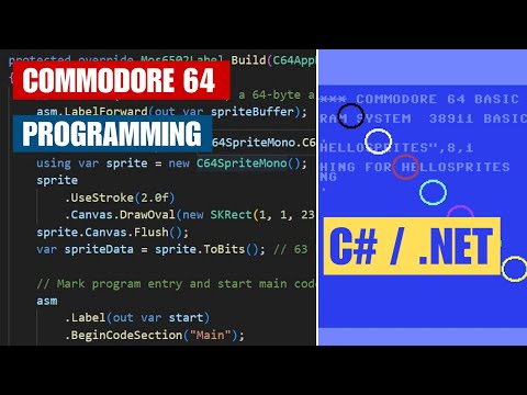 RetroC64  - Programming the Commodore 64 with C# and .NET in Visual Studio Code