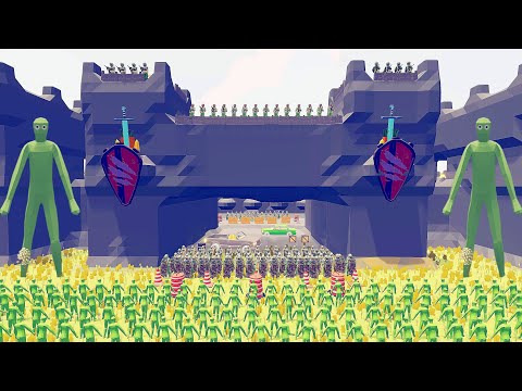 Zombies invade Medival Castle And Army Defense Mission - Totally Accurate Battle Simulator