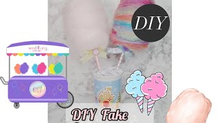 DIY Fake Cotton Candy !!🍬 😋