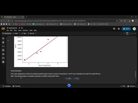 Machine Learning Internship Task 3 Linear Regression Using Python Technohacks