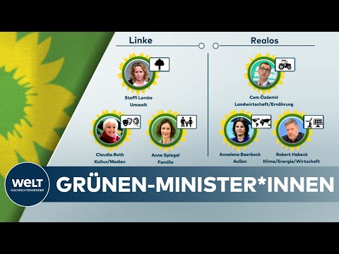GRÜNEN-MACHTKAMPF: Die Minister*innenliste der Partei im Überblick