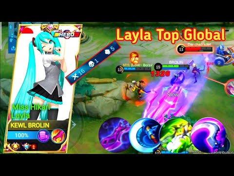 Layla Hack Damage Lifesteal Build - Layla Top 1 Global Build ~ MLBB