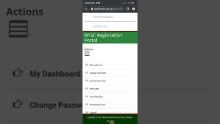 How to check your NYSC dashboard