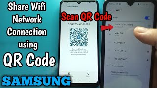 How to Share Wifi Network Connection using QR Code in Samsung Galaxy A02 | Samsung to itel
