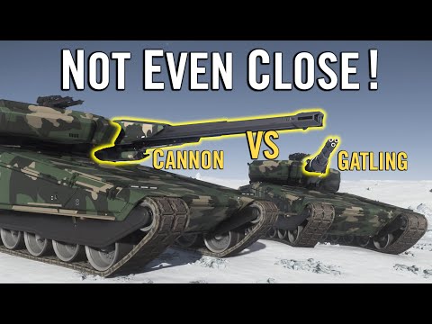 Star Citizen: GATLING VS CANNON – Nova Tank Comparison
