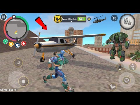 Rope Hero: Vice Town (Rope Hero with Private Airplane) VIP Airplane on Roof - Android Gameplay HD