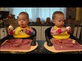 Twins Try A Whole Hard Boiled Egg
