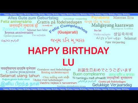 Lu   Languages Idiomas - Happy Birthday