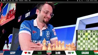 Levy Rozman VS Sagar Shah in Checkmate USA vs INDIA