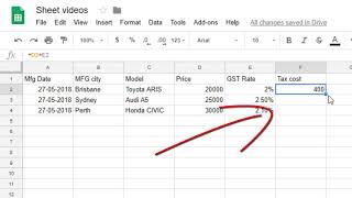 How to autofill in Google sheets |  How to drag formula in Google sheets |  How to fill down series