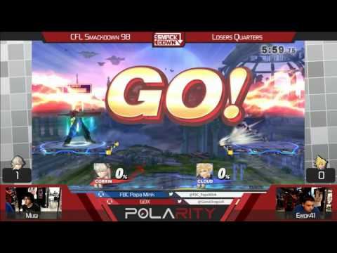 CFL Smackdown 98 WiiU - Mugi (Corrin) vs Ewok41 (Cloud) - Losers Semis