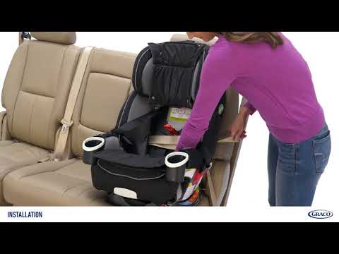 Graco® 4Ever® Family Forward-Facing Seat Belt Installation with Belt Lock-Off