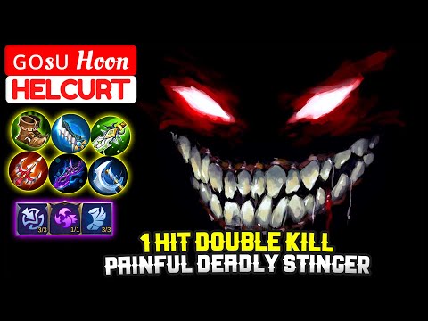 1 Hit Double Kill, Painful Deadly Stinger [ ɢᴏsᴜ Hoon Helcurt ] Mobile Legends
