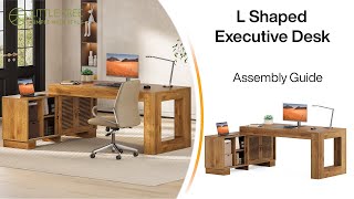 Tribesigns Installation Guide - Tribesigns L-Shaped Executive Desk anuncio